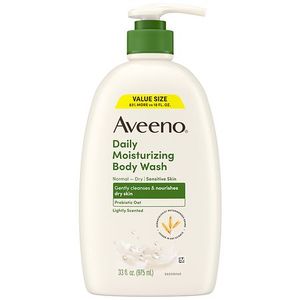 lot 47425 image: Aveeno Daily Moisturizing Body Wash  Value Size 33 Fl oz - Retail $17