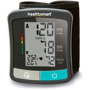 lot 47474 image: HealthSmart Digital Standard Blood Pressure Monitor with Automatic Cuff That Displays Pulse Rate and Irregular Heartbeat, Stores up to 120 Readings for 2 Users - Retail $25