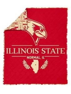 lot 11968 image: NCAA Illinois State Redbirds 60 x 80 Quilted Throw Blanket