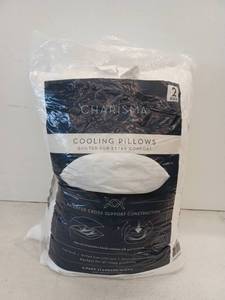 lot 12054 image: Charisma Cooling Pillows 2-Pack StandardQueen 20x28in