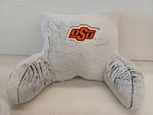 lot 12057 image: NCAA OSU Bedrest Pillow Gray
