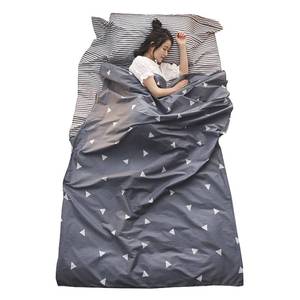 lot 1348 image: TRIWONDER Sleeping Bag Liner Camping Sheet Travel Sheet Cotton Lightweight Sleeping Sack for Camping, Traveling, Hotels & Backpacking (Grey, S - 31.5x90.6 in) - Retail $19