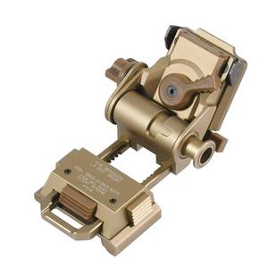 lot 1357 image: Night Vision Goggles NVG Mount for L4G24 Metal Helmet Mount,Rhino Mount Full Metal Tactical Helmet Mount CNC PVS1518 Sand Color - Retail $66