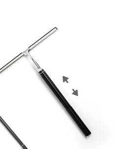 lot 1359 image: Mesiiloly 17- 60 Extendable Long Handle 2-in-1 Window Squeegee Silver - Retail $24