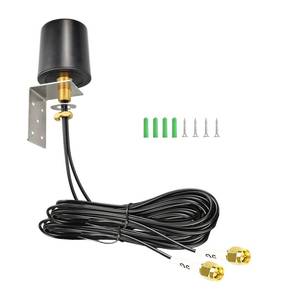 lot 1363 image: BOOBRIE 2x2 MIMO Omnidirectional WiFi Antenna 600-6000MHz 5G 4G LTE Outdoor Antenna with 2x16.4ft Low Loss SMA Male Cables for Router Gateway T-MobileVerizonAT&T Home Internet - Retail $26