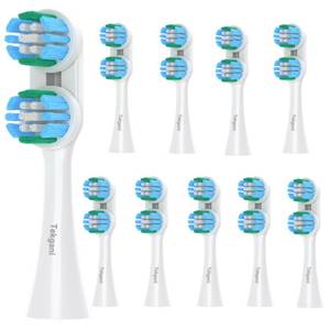 lot 1381 image: Tekgani Replacement Heads Compatible with Spinbrush Electric Toothbrush, Pack of 9 Tooth Brush Head Refill - Retail $3,549