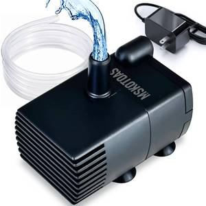lot 1399 image: Automatic Small Sump Pump with Water Sensor, 8 FT Lift 74 GPH with 6 FT Tubing, 115230V Mini HVAC Condensate Removal Pump with Float Switch for Dehumidifier, Air Conditioner, Hydroponic, Auto On Off - Retail $36
