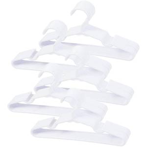 lot 1438 image: VIIBASE 50 Pack White Baby Nursery Closet Hangers,Kids Plastic Hangers,Non-Slip Laundry Infant Pant & Coat Hangers for Newborn Clothes,Ultra-Thin Child Clothes Hangers for Girls Boys Toddler Kids - Retail $17