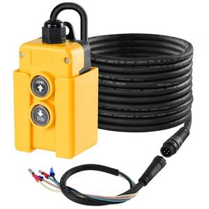 lot 1443 image: Dump Trailer Remote Control Switch, Briidea 4 Wire 12V Double Acting Hydraulic Pump Power Supply Unit Remote Controller Truck Lift Gate Tipper Hoist - Retail $33