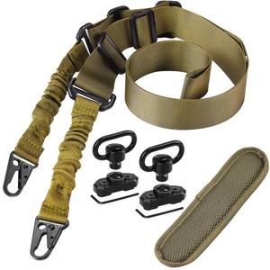 lot 1464 image: Two Point Traditional Sling Set with 360° Sling Swivel Mount & Shoulder Pad - Retail $19
