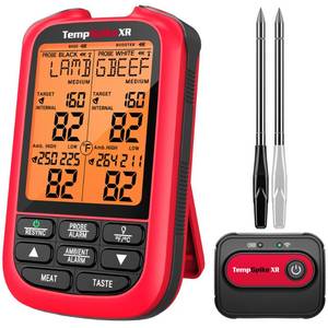 lot 1468 image: TempSpike 2000FT Wireless Meat Thermometer Digital with 2 Probes - Retail $70