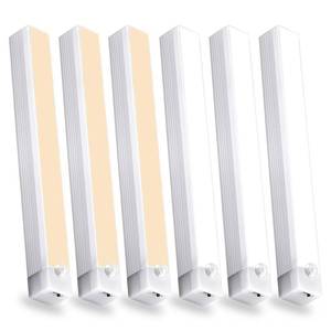 lot 1476 image: 6 Pack Motion Sensor Under Cabinet Light 8 Inch Magnetic LED Closet Lights - Retail $8
