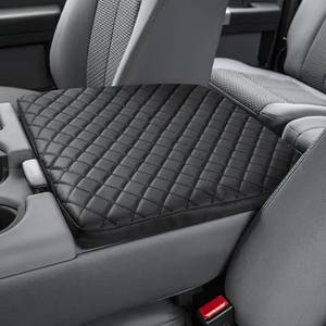 lot 1482 image: JOYTUTUS Center Console Cover Compatible with 2011-2016 Ford F250 F350 F450, 2011-2014 F150 with Jump Seat Console, Leather Armrest Cover Center Console Cushion (Jump Seat Only) - Retail $20