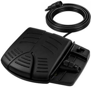 lot 1495 image: Foot Pedal for Minn Kota V2 Foot Control Trolling Motor with18 cable 12V-24V 50A Black Waterproof Foot Control Switch No manual operation - Retail $120