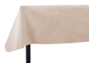 lot 1517 image: Yourtablecloth Heavy Duty Vinyl Rectangle or Square Tablecloth �� 6 Gauge Heavy Duty Tablecloth �� Flannel Backed �� Wipeable Tablecloth with Vivid Colors & Many Sizes 52 x 70 Sand - Retail $39