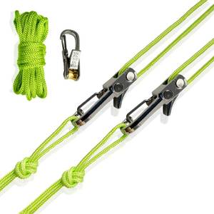 lot 1538 image: SEESE Rope Tightening Tool & Tensioner Retractable Rope with Alloy Buckle for Outdoor Enthusiasts - Perfect for Camping Tent Building, Tarp Tie Downs, Hammock Installation & Outdoor Gear Securing(3) - Retail $12