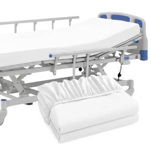 lot 1544 image: P Pothuiny 2 Pcs Hospital Bed Fitted Sheets Only, White 36x8012 - Retail $17