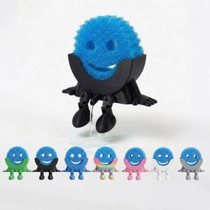 lot 1549 image: Creative Drainage Sponge Holder Traceless Glue, 3D Printed Funny Kitchen Sink Holder, Keeps Sponge Dry �� for Scrub Daddy (1, Black) - Retail $19