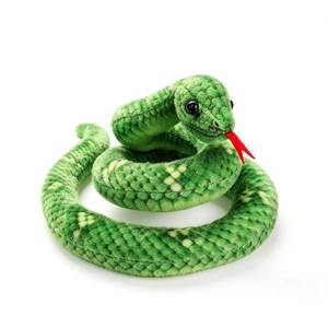 lot 1556 image: MGZTTHW 27in Snake Plush, Green - Retail $10