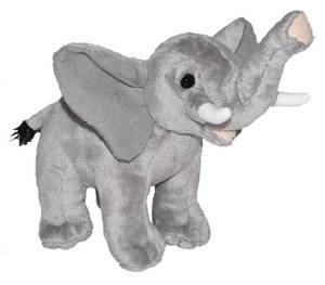 lot 1567 image: Wild Republic Wild Calls Elephant Stuffed Animal - 8 - Retail $15
