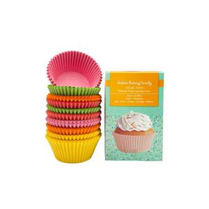 lot 1581 image: Jumbo Cupcake Liners,300 pcs Rainbow Muffin Liners Baking Cups for Baking - Retail $9