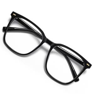 lot 1594 image: MACJERO Oversized Square Blue Light Blocking Glasses for Women Men, Anti-Fatigue Computer Monitor Glasses Reduce Eye Strain(Black) 1 Pack - Retail $15