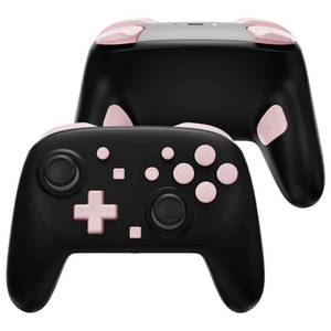 lot 1595 image: RED, NOT PINK SEE PHOTOS eXtremeRate DIY Replacement Full Set Buttons for Nintendo Switch 2 Pro Controller, Custom ABXY Dpad  - Home Capture Power L R ZR ZL Triggers Sync GL GR Buttons for Switch 2 Pro -  - Retail $17