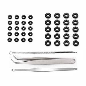 lot 1601 image: O-Ring Replacement Compatible with Sterngold Mini Implants, 40 Pcs Snug-Fit Seals in 909012 & 909014 Sizes, Precise 1.8mm & 2.2mm Ball Housing Gasket Kit with Seating Tools for Denture Stability - Retail $6,247