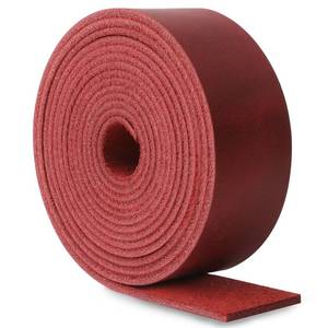 lot 1608 image: Jack&Chris 72.5 Inches Long Leather Straps for Crafts, 1 Inch Wide Leather Strips, Full Grain Leather for DIY Arts & Craft Projects, Fabric, Patch, Clothing, Jewelry, Red - Retail $11