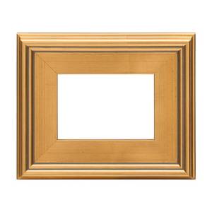 lot 1634 image: Creative Mark 5x7 Plein Air Style Frame, Hand Leafed Gold, Museum Quality - Retail $39