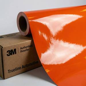lot 1653 image: SEE PHOTOS FOR AMOUNT 3M 2080 Gloss Fiery Orange (G364) Vinyl Wrap Film -  Dual Cast Bubble Free Air Release - Professional Automotive Vinyl - Retail $25