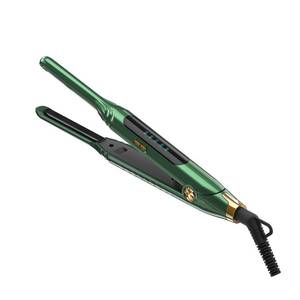 lot 1659 image: Mvxitanny Small Flat Irons for Short Hair, 15s Ultra Fast Heat Up Pencil Flat Iron, Negative Ions Mini Flat Iron for Edges, 310 Travel Hair Straightener with LED Display Auto Shut Off��Green�� - Retail $18