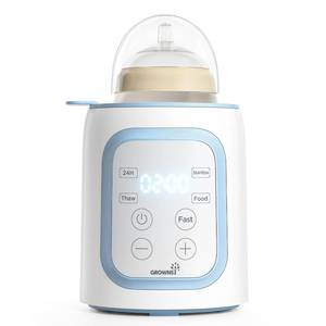 lot 1672 image: Grownsy 8-in-1 OG Fast Bottle Warmer with Timer, Blue - Retail $40