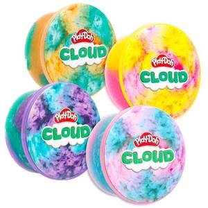 lot 1699 image: Play-Doh Scented Slime for Kids, 4 Pack Variety, Cloud - Retail $18