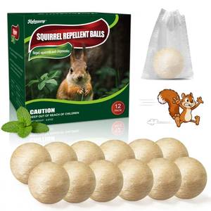 lot 1705 image: 10 Pack Squirrel Repellent Balls,Squirrel &Chipmunk Repellent Outdoor - Retail $1