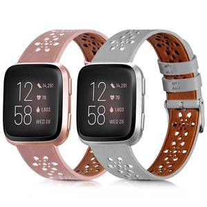 lot 1742 image: Leather Bands for Fitbit Versa 2Versa LiteVersa SE - Retail $10