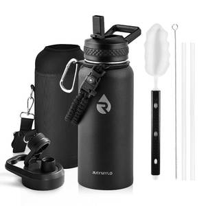 lot 1748 image: RAYMYLO Insulated Water Bottle 32 oz, Triple Wall Vacuum Stainless Steel - Retail $29