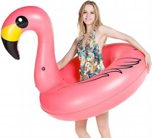 lot 1796 image: Giant Inflatable Flamingo Pool Floats - Jasonwell Pool Floaties Inflatables Rafts for Swimming Pools Tubes for Floating Lake Beach Floaty Swim Rings Pools Party Toys for Adults Kids - Retail $22