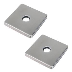 lot 1807 image: Antrader Square Shower Flange Cover,3.5 Shower Arm Flange,Brushed Nickel - Retail $15