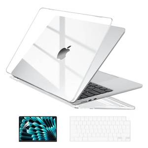 lot 1843 image: EooCoo Case for MacBook Air 15 inch M5 M4 M3 M2 2026-2023, Crystal Clear - Retail $13