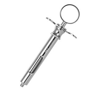 lot 1854 image: JMU Dental Aspirating Syringe 1.8ml Stainless Steel 1 PcPack - Retail $10