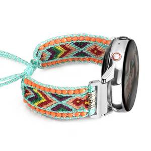 lot 1875 image: HARAVAL Boho Braided Band Compatible with Samsung Galaxy Watch 87Fe654 - Retail $16