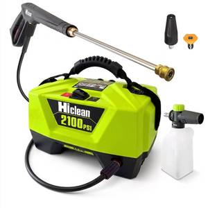 lot 142347 image: Retails for $130 Hiclean Premium Electric Pressure Washer, 2100 PSI, Compact Power Washer for Car Detailing and Outdoor Cleaning, ETL Safety Certified