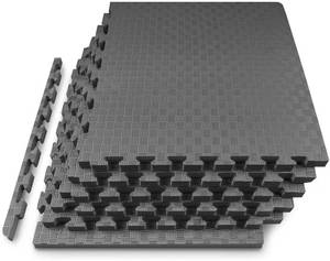 lot 59810 image: Puzzle Exercise Mat 1-inch Thick, EVA Interlocking Foam FloorTiles for Home Gym, Mat for Home Workout Equipment, Floor Padding for Kids - Retail $50