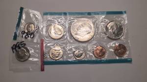 lot 402 image: U.S. Coin Lot 9 Coins Kennedy Dimes Quarters Pennies