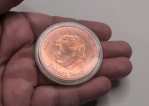 lot 508 image: Donald Trump United States 45th President One Ounce Copper Coin