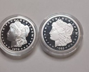 lot 530 image: United States Morgan One Dollar Proof Coins Lot of 2 (copy)