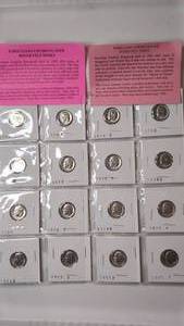 lot 538 image: Brilliant Uncirculated Roosevelt Dimes Collection 1945-1978