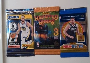 lot 1002 image: Panini NBA Trading Card Packs Lot - 3 Unopened Packs
