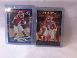 lot 1102 image: Rashee Rice 2 Trading Cards Lot Kansas City Chiefs